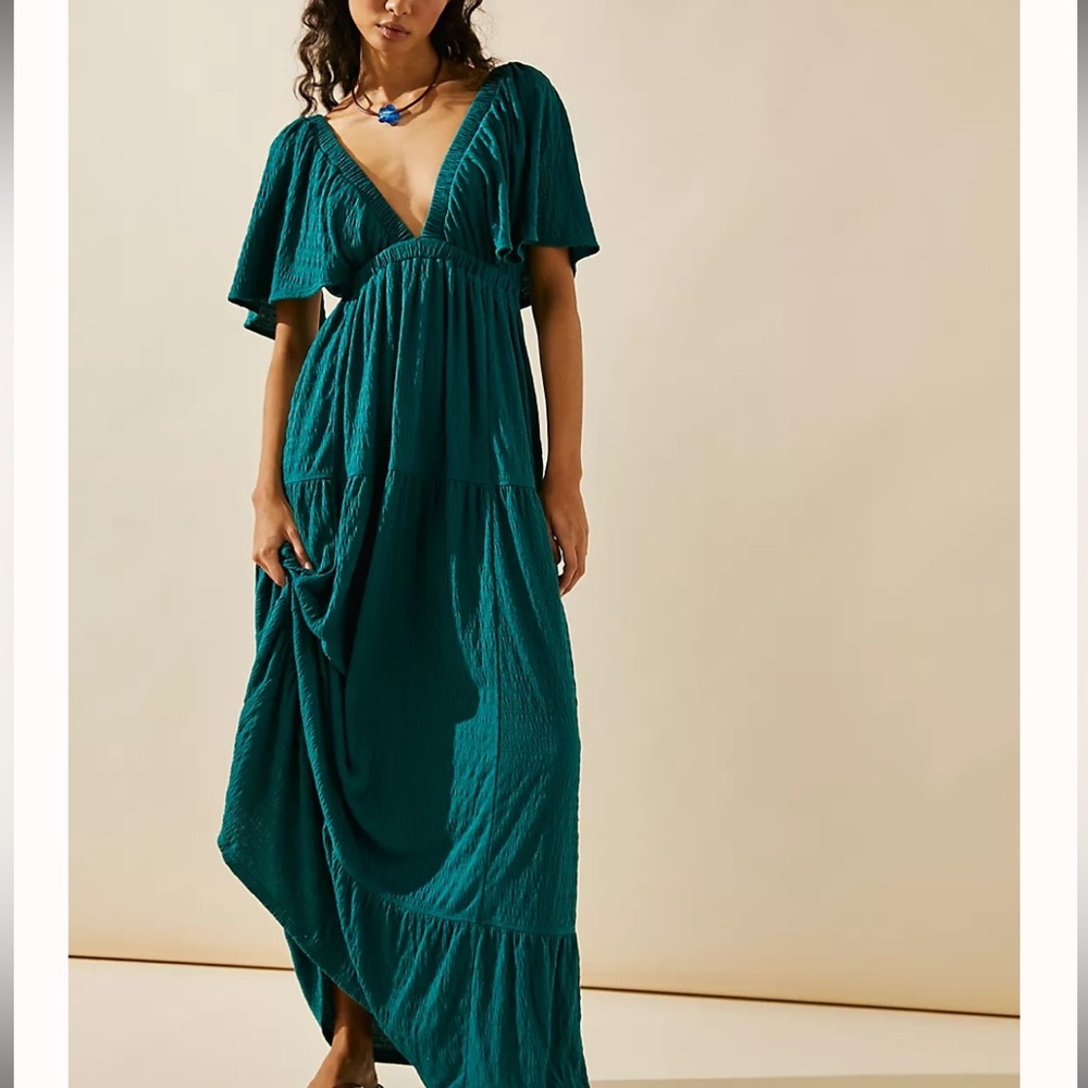 Free People La La Maxi dress this color is gorgeous